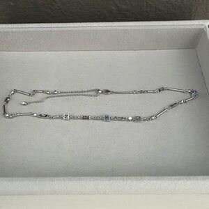 Kendra Scott Rhett Silver Necklace in Lilac Mix